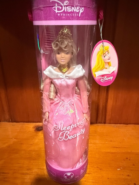 Disney Other - Disney Sleeping Beauty Aurora Doll in Pink and Gold